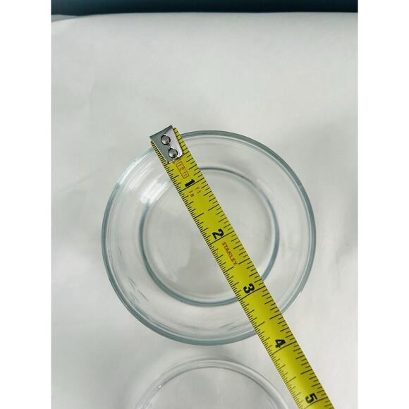 Princess House Heritage Creamer & Sugar Set Lid Vintage Etched Glass Floral - Picture 7 of 8